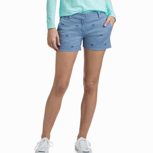 Vineyard Vines Pants - Vineyard Vines Slate Blue Whale Shorts